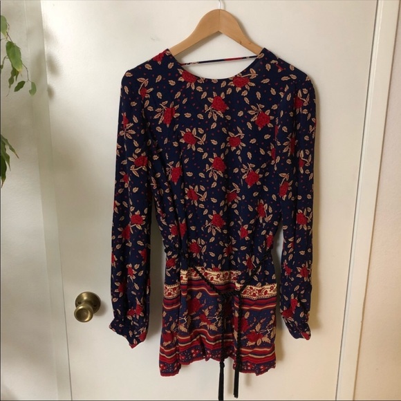 Faithfull the Brand Ellie Dress in Rose Print - Picture 2 of 8